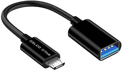 Silco Câble Adaptateur Micro USB vers USB Femelle OTG (on-The-Go) pour Huawei MediaPad M3 Lite 10, Huawei Media M3 Lite 8