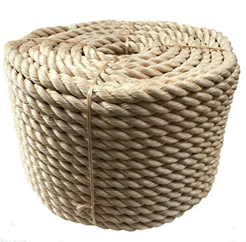 RopeServices UK 24mm Synthetic Sisal Decking Rope. Garden & Boating, Sisal For Decking