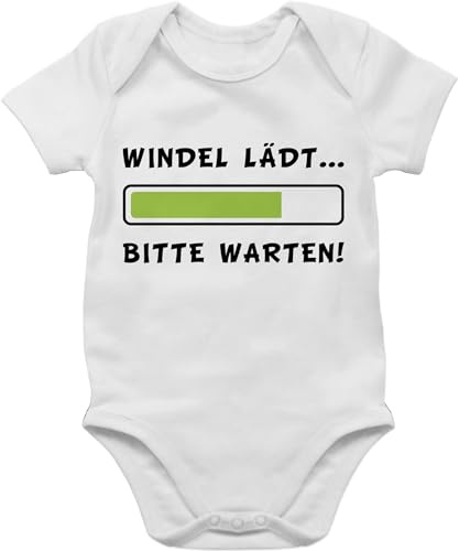 Shirtracer - Baby Body Kurzarm - Sprüche - Windel lädt