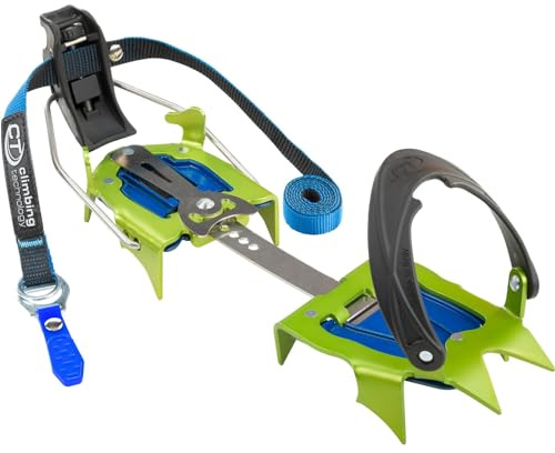 Climbing Technology Snow Flex Semiautomatic Steigeisen, Unisex, Erwachsene, Grün, Größe verstellbar