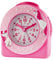 JACQUES FAREL Kinderwecker Lernwecker Mädchen 3D Einhorn Pink Rosa Analog Quarz ohne Ticken mit Licht und Snooze Alarm ACW 50