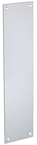 10x Satin Aluminium Door Finger Plate 300mm x 75mm Metal Repair Fingerprint Push Protector