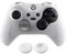 Coque de protection souple en silicone antidérapant + capuchon analogique pour manette Xbox One Elite (blanc transparent)