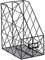FutureShapers 2-Fach Metall Stehsammler Briefablage Dokumentenablage Desktop Zeitschriftensammler Büro Organizer (Schwarz)