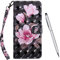 TOUCASA Coque pour Samsung Galaxy A10, Coque Cuir PU Luxe Portefeuille à Aimant [3D Bling Surface] Coque Rabat Portefeuille [Life Time Warranty] Housse Étui de Protection (Magnolia)
