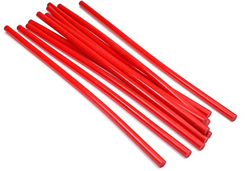 Othmro Hot Glue Gun Sticks Red 10PCS, EVA Glue Sticks Mini for DIY Art Craft 7mmx0.25M