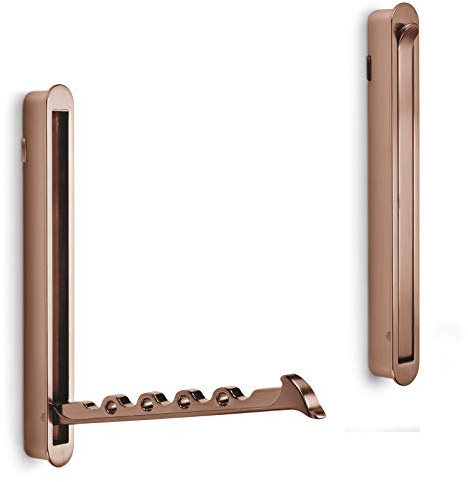SOTECH Einlass Klapphaken ZILLY Kupfer poliert 140 x 16 x 14 mm Kleiderhaken Garderobenhaken zum einfräsen
