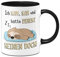 Tassenbrennerei Faultier-Tasse mit Spruch Ich kam, sah und hatte direkt keinen Bock! - Kaffeetasse lustig - Spülmaschinenfest (Schwarz)