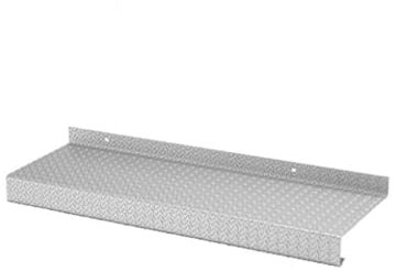 FBA 40 Fensterblech Fensterbank Gerstenkornblech mit Langlochstanzung 1,5/2 mm EV1 Ausladung 320 mm (1600mm)