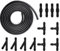 YIXISI 4m Juego de Manguera Limpiaparabrisas Coche Universal, con 12 Conector de Manguera (Y I T-Tipo), Manguera de Lavadora de Parabrisas, Parabrisas Coche Manguera, Negro