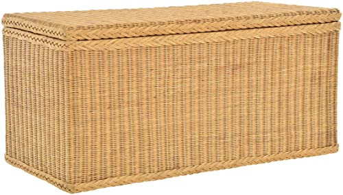 Korb-Outlet Truhe/Wäschetruhe aus Rattan (Honig, MAX)