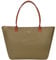 GM LIKKIE Schultertasche für Damen, Nylon-Handtasche mit Tragegriff oben, faltbare Wochenend-Hobo-Handtasche, Dunkelgrün, Medium