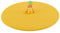 Lurch 210885 Mein Deckel Beach Kids Simon Sandburg, Glasabdeckung aus BPA-freiem Premium-Platin-Silikon, Ø 10,5cm, Gelb