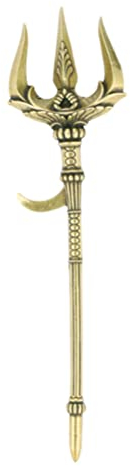 Trident- Statue Retro Ornament Messing Cosplay Kostüm Zubehör Dekoration Dreizackdekoration