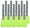 4mm Hartmetall-quadratische Endfräse für Aluminiumkupferanwendungen, 3-Flöte, 4mm Schneiddurchmesser, 4mm Schaft, DLC-Beschichtung, CNC-Fräserbits, Endfräserbits, U-Type Design, 10-Pack (4 x 4 x 17MM)