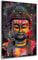 Kunstgestalten24 Aludibond Bild Buddha Pop Art Wandbild Kunstdruck Loungedeko XXL