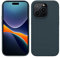 kwmobile Handyhülle für iPhone 14 Pro Hülle, für iPhone 14 Pro Case - Hülle Silikon - kabelloses Laden - Dunkler Schiefer