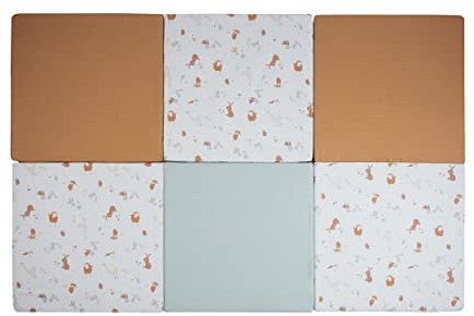 TINÉO - Maxi Tapis D'éveil - Maxi Tapis De Motricité - Maxi Tapis Bébé - Tapis de Jeu - Multifonction 5 en 1-120x180cm (Little farmer)