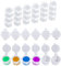 5 Strips/15ml Empty Paint Strips Paint Cup Pots, 0.53oz Mini Paint Pot Pod Strips Clear Plastic Storage Containers for Art Festivals Painting Classes and Family Activities （30 Pots）