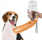 NAMSAN Bouteille d'eau pour Chien, 550ml Distributeur Eau Chien Portable Chien et Chat, Gourde pour Chien de Compagnie en Plein Air, pour Randonnée, Voyage, Camping - Orange