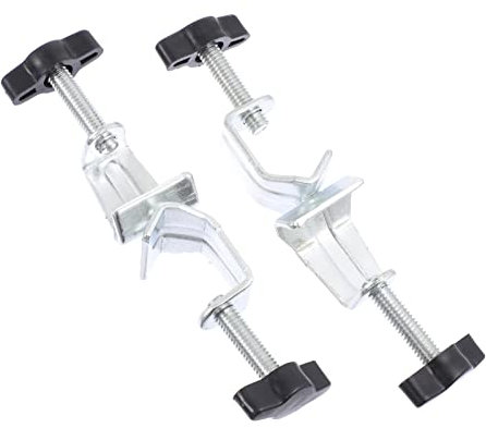 VILLFUL Bosshead Klemm Ständerklemmenhalter 2 Stück Eisen Verstellbar Labor Zubehör Rechtwinklige Klemme für Chemie Haushalt Forschung Studenten Anfänger Professionelle Nutzung