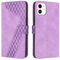 TOHULLE Case for iPhone 11, Premium Leather Wallet Case Card Holder Kickstand Magnetic Closure Pattern Embossed Design Flip Folio Wallet Cover for iPhone 11 - Purple