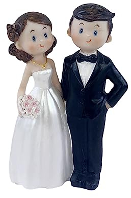 BOKIOESDE Kuchen Dekoration Puppen Braut Bräutigam Harz heiraten Figur lustige Hochzeit Topper Ständer Paar Wohnkultur Autozubehör, Geben Sie G EIN