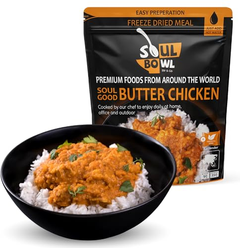 Butter Chicken - Fertiggericht - Camping Nahrung - Outdoor Nahrung - Express Mahlzeit - Lange Haltbar - Notfall Nahrung - indisches Essen mit Hühnchen