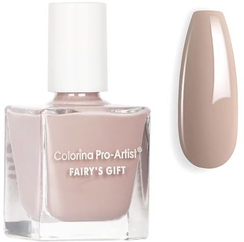 Nude Nail Polish - Nail Polish Quick Dry - Nude Pink Nail Varnish - Neutral Color Nail Varnish - Long Lasting Chip Resistant Nail Polish - for DIY Nail Art Manicure at Home - No Need Baking