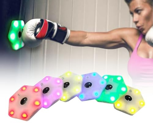 Hydravex Led-Licht FüR Blitzreflex- Und Reaktionstraining, Smart Agile Reaction Fit Light Agility-Trainingslicht, FüR Boxen, Basketball, Badminton, Sport-Trainingslichter,6lights