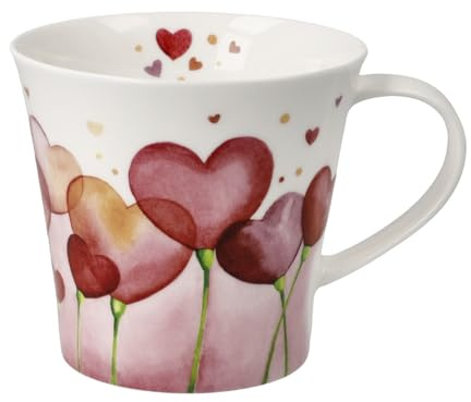 Kaffee- / Teetasse Fiore Love Colori