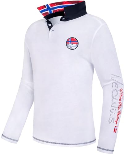 Nebulus Herren Langarm Polo Second, Shirt, Sweatshirt, Polo