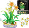 Aigidusansu Daffodils Mini Building Blocks Set, 623 Pcs Flowers Bouquet Bonsai for Kids, Bedroom or Desk Decoration, Birthday Present, Gifts for Girls, Boys, Teenagers and Adults
