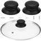 Lot de 2 boutons de rechange faciles à installer pour couvercle de casserole, couvercle de casserole, boutons de couvercle de casserole