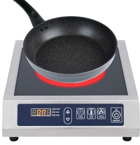 Fornello a induzione, piano cottura a induzione, con funzione timer, per cucine di casa, cortile, camper, hotel, ristoranti, budi, ristoranti, ristoranti, ristoranti, ristoranti hotpot, mense,