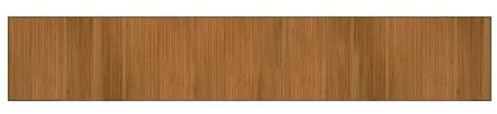 vidaXL Teppich Rechteckig Braun 70x400 cm Bambus