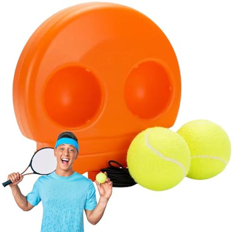 Strumento di allenamento per l'auto-tennis, portatile, con base antiscivolo, accessorio da tennis in feltro di lana, ottimo rimbalzo, attrezzatura da allenamento per parchi giochi, giardini, parchi