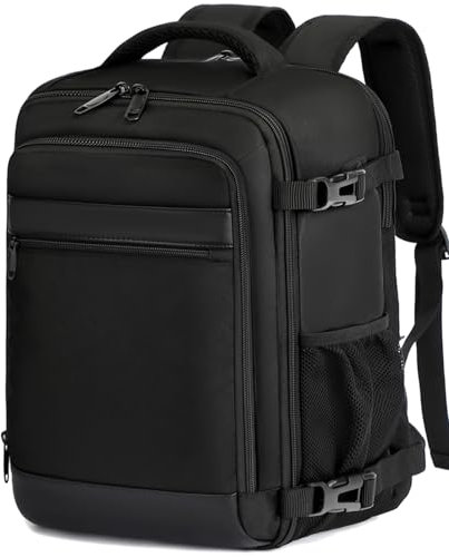 KLOSTAIN Cabin Bags 40x20x25 for Ryanair Underseat Travel Backpack Ruscksack Carry-ons Hand Luggage Bag Cabin Size 20L for Flight with Laptop Compartment Fit 14 Inch Laptop Black