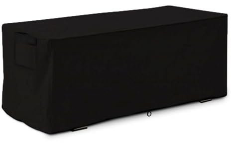 Housse Coffres de Rangement Extérieur Étanche, Housse de Protection pour Boîtes de Jardin Coffre à Coussin Extérieur, Tissu Oxford 210D Anti-UV Résistant aux intempéries Housse de Boîte de Rangement