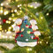 Jeweidea Personalisierte Weihnachtsanhänger mit Namen Weihnachtsbaumschmuck Holz 2024 Weihnachtsdeko Holz Aufhängen (A-Namen 5)