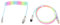 Suammiitstrieadea 1.8M Coiled Cable Wire Mini Micro USB for Mechanical Keyboard Game Console Seven colors