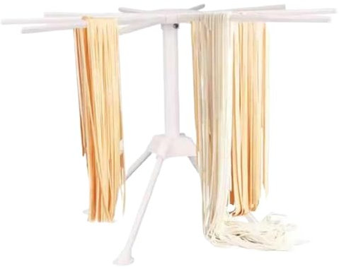 Foldable Pasta Drying Rack | Homemade Spaghetti Stand Dryer | Noodle Hanger Rack for Drying Fresh Pasta at Home | Compact and Adjustable Noodle Stand for Kitchen Use