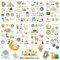 DPKOW 24 Blatt Islamische Sticker Set, Ramadan Eid Sticker Aufkleber Islamische Blumen Mond Stern Sticker zur Eid Basteln Geschenke für DIY Scrapbook Bullet Journal Fotoalbum Eid Ramadan Deko