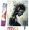 Bougimal Peinture par Numero Adulte Populaire, Sans Cadre inclure Pinceaux et Acryliques Peintures - 40x50 cm, Personnage