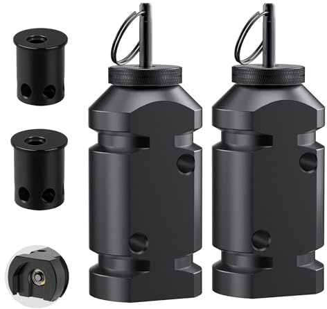 2 Pack Perimeter Trip Alarm-12 Gauge Camping Trip Wire Alarm Device for Outdoor and Property Safety/Bear Deterrent (Black)