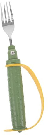 minkissy Utensilio Adaptado Para Mayores y Discapacitados Tenedor Inoxidable Ajustable Antideslizante De Acero Ergonómico Para Comer Ayuda Ortopédica Cubiertos Ancianos Cuchara Torcida