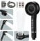 High Pressure Shower Heads, Hard Water Filter Shower Head with 1.5m Shower Hose and Shower Stand, 4 Mode Power