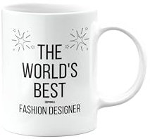 The Worlds Best Fashion Designer Mug, Happy Birthday Gifts for Colleague, Coworker, Boss, Manager, Leaving Present, Female, Male, Men, Women, Christmas, mm-CA-326a_123