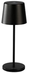 Konstsmide LED Tischlampe Vence Mini | schwarz | Indoor/Outdoor | Kabellos | 8 x 21,5 x 8 cm | 7887-750