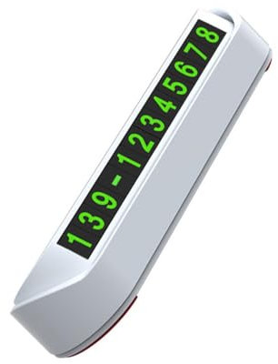 Glow Cell Phone Number Plate Car Temporary Parking Card Plate Hide Phone Number Plate Car Interior Accessories Parking